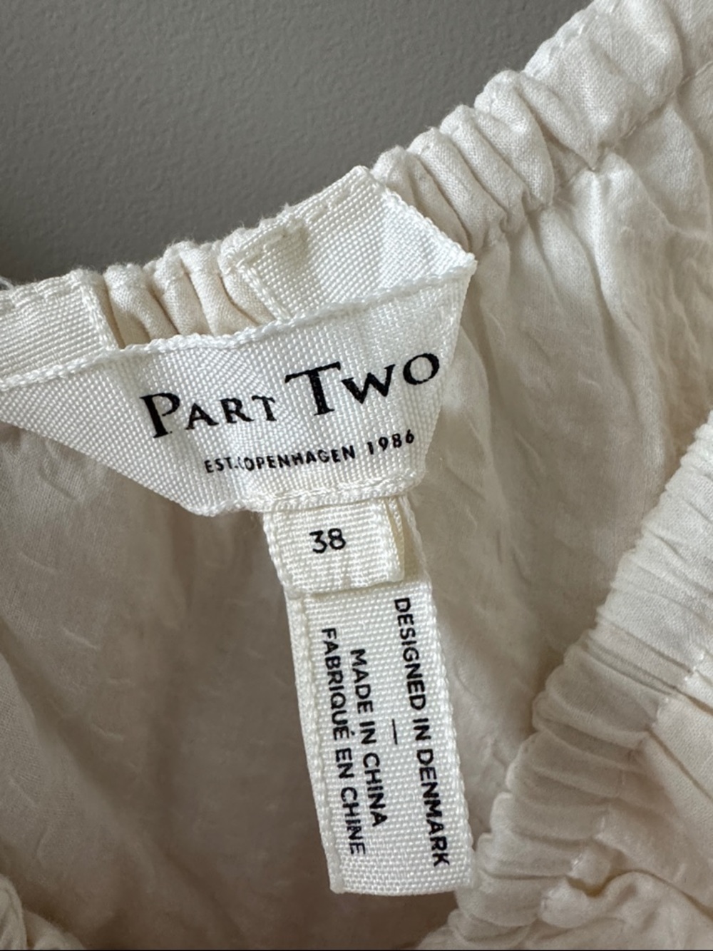 PART TWO TOFU GINNIE SLEEVELESS BLOUSE SIZE 38 - Picture 3 of 8